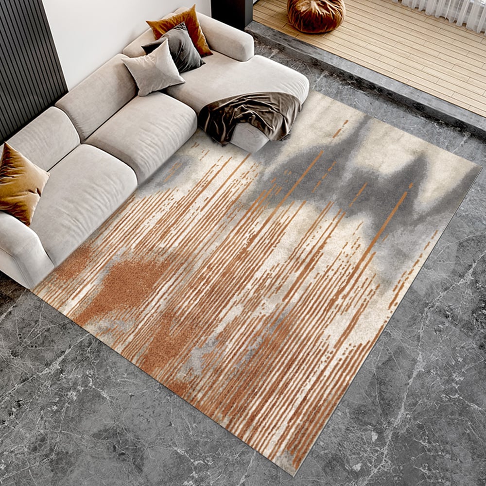 6#x27; x 9#x27; Modern Abstract Multi-colored Rectangle Area Rug Faux Cashmere Rug | Homary  UK